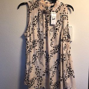 Fun pink leopard print top